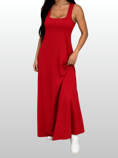 Umstandskleid Maxi Racerback mit Bralette, Zweiteiler, stillfreundlich