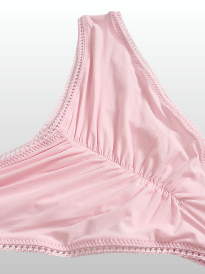 Umstandsslip mit Spitzenbesatz, Unterbauch-Schnitt, weich
