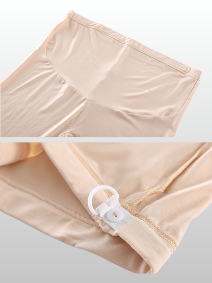 Maternity Shorts, Plus Size, Ultra-Stretch, Adjustable, High Waist, Breathable, Summer