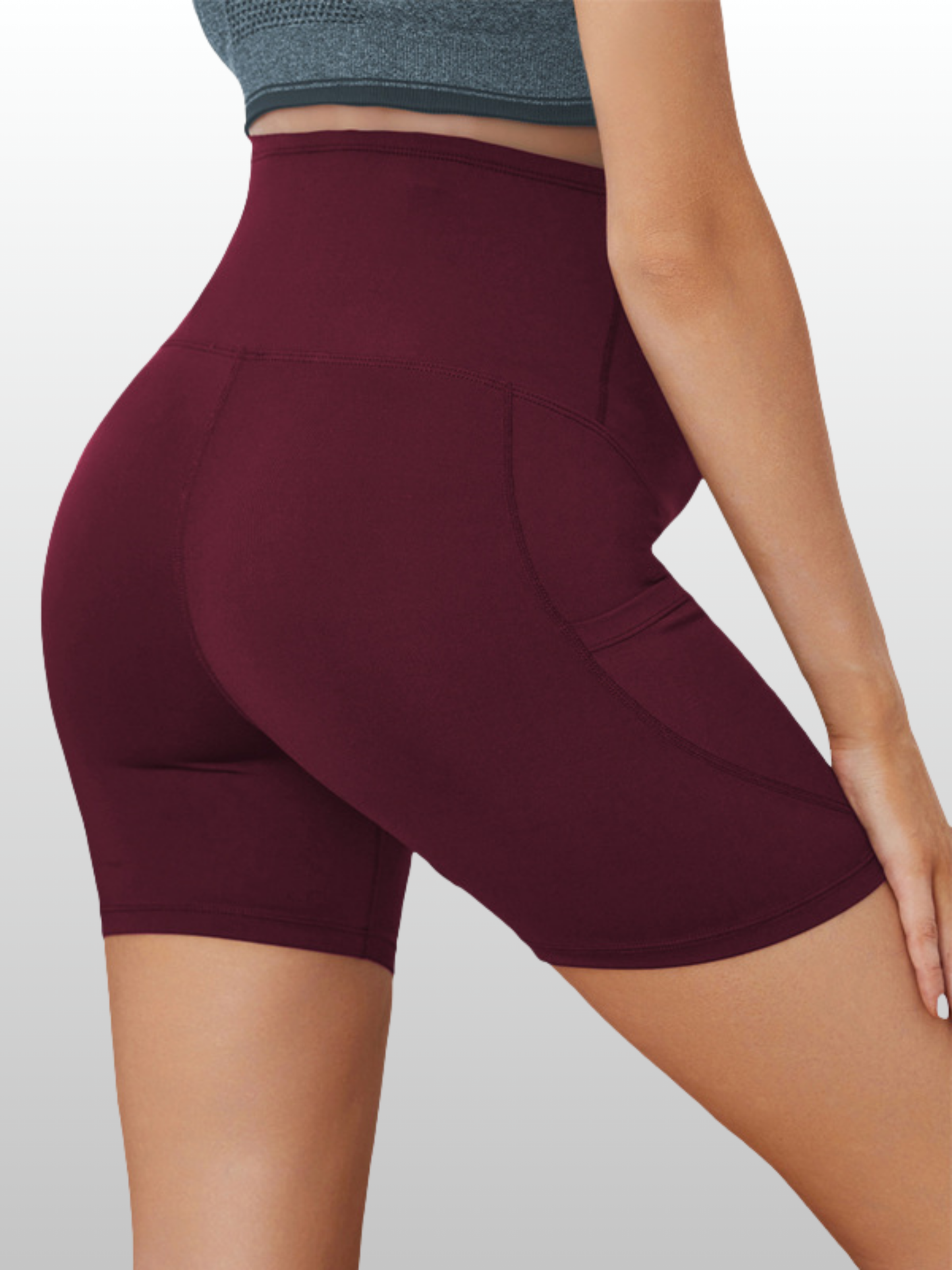 Umstandsshorts, Taschen, Hoher Bauchbund, Shapewear, Sommer, Atmungsaktiv, Alle Trimester