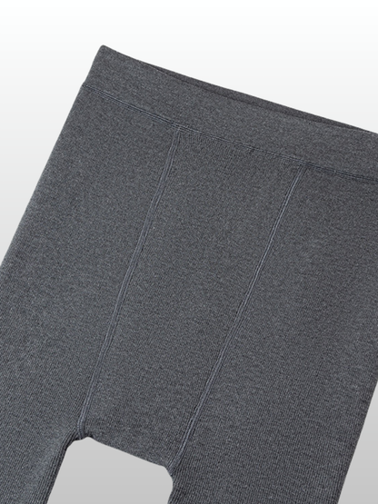Maternity Tights, Ribbed Knit, Fleece-Lined, Warm, High-Waist, All Trimesters