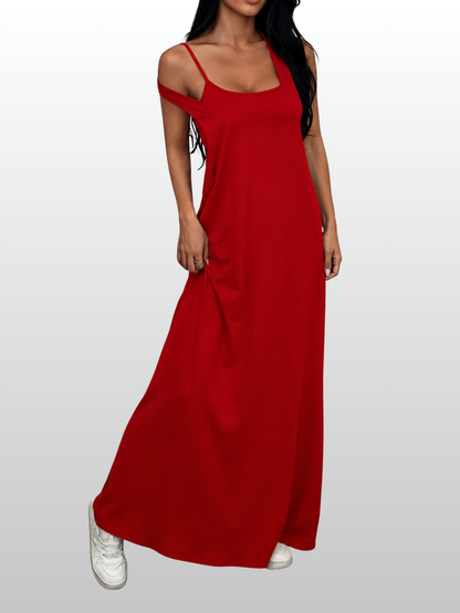 Umstandskleid Maxi Racerback mit Bralette, Zweiteiler, stillfreundlich