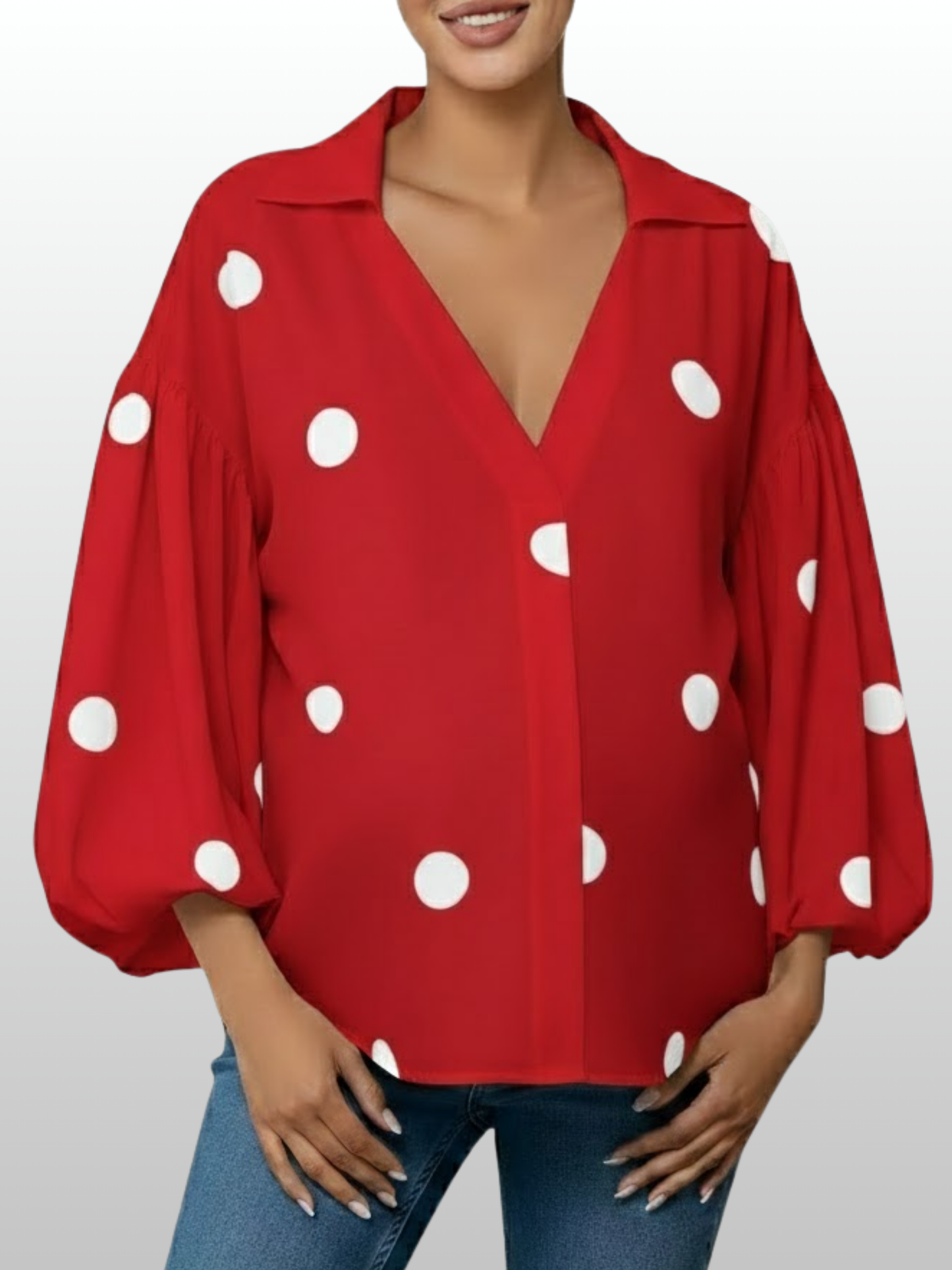 Maternity Blouse, Office Look, Loose Fit, All Trimesters, Collared, Elegant Drape, Postpartum