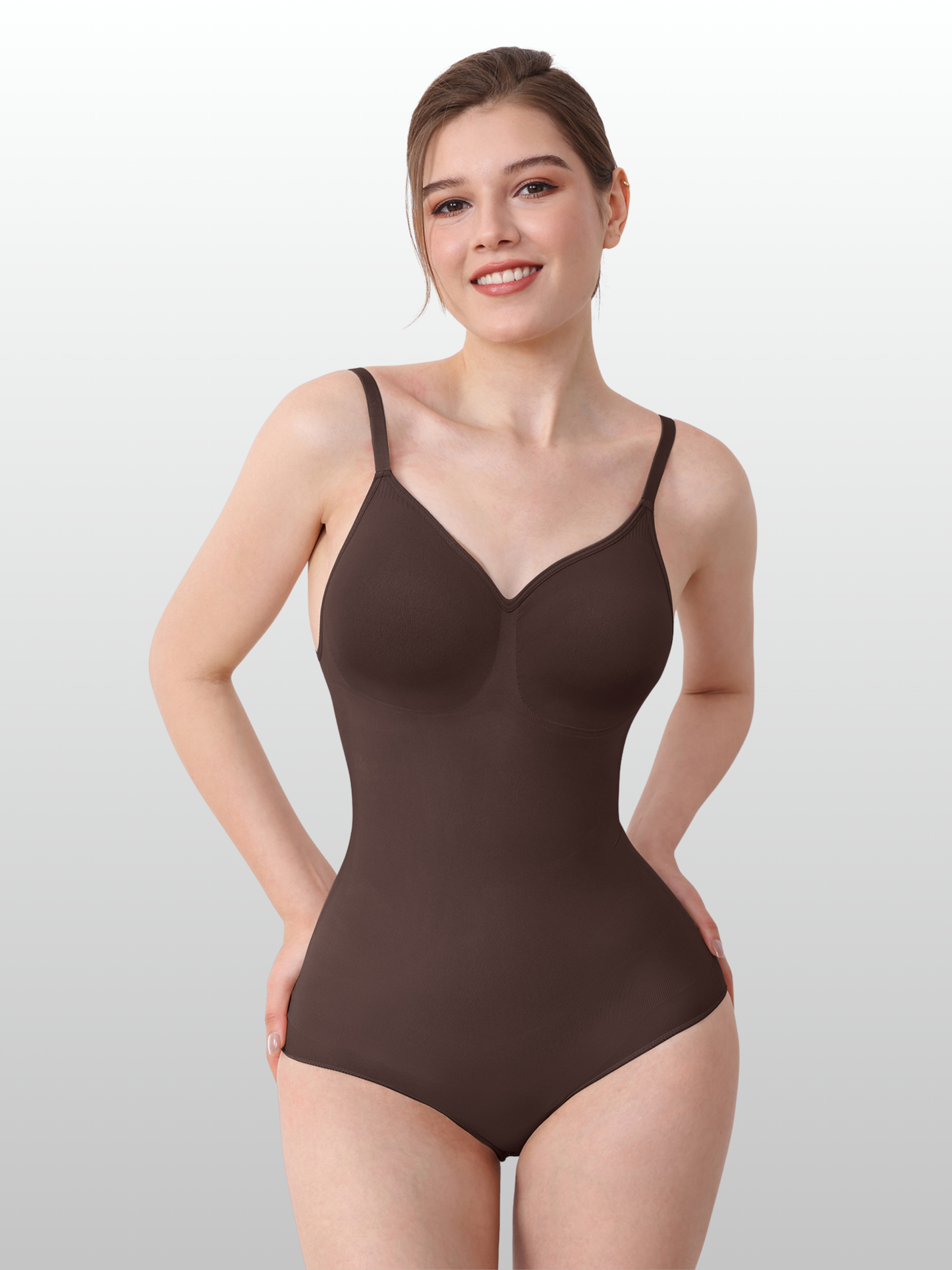 Shaping Bodysuit, Nahtlos, Verstellbare Träger, Bauchkontrolle, Po-Lifting, Atmungsaktiv, Alltag