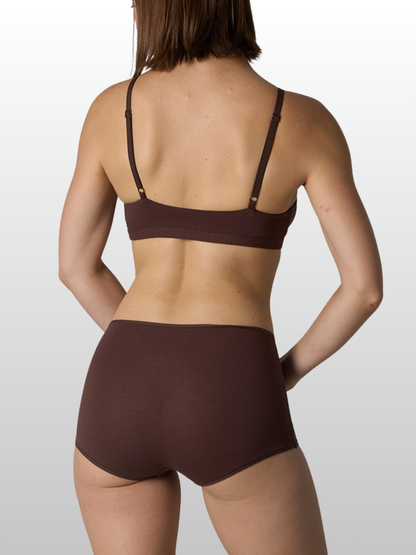 Bralette & Boxer Set, Baumwolle, Stillfreundlich, Wireless, Lounge & Schlaf, Schwangerschaft & Postpartum