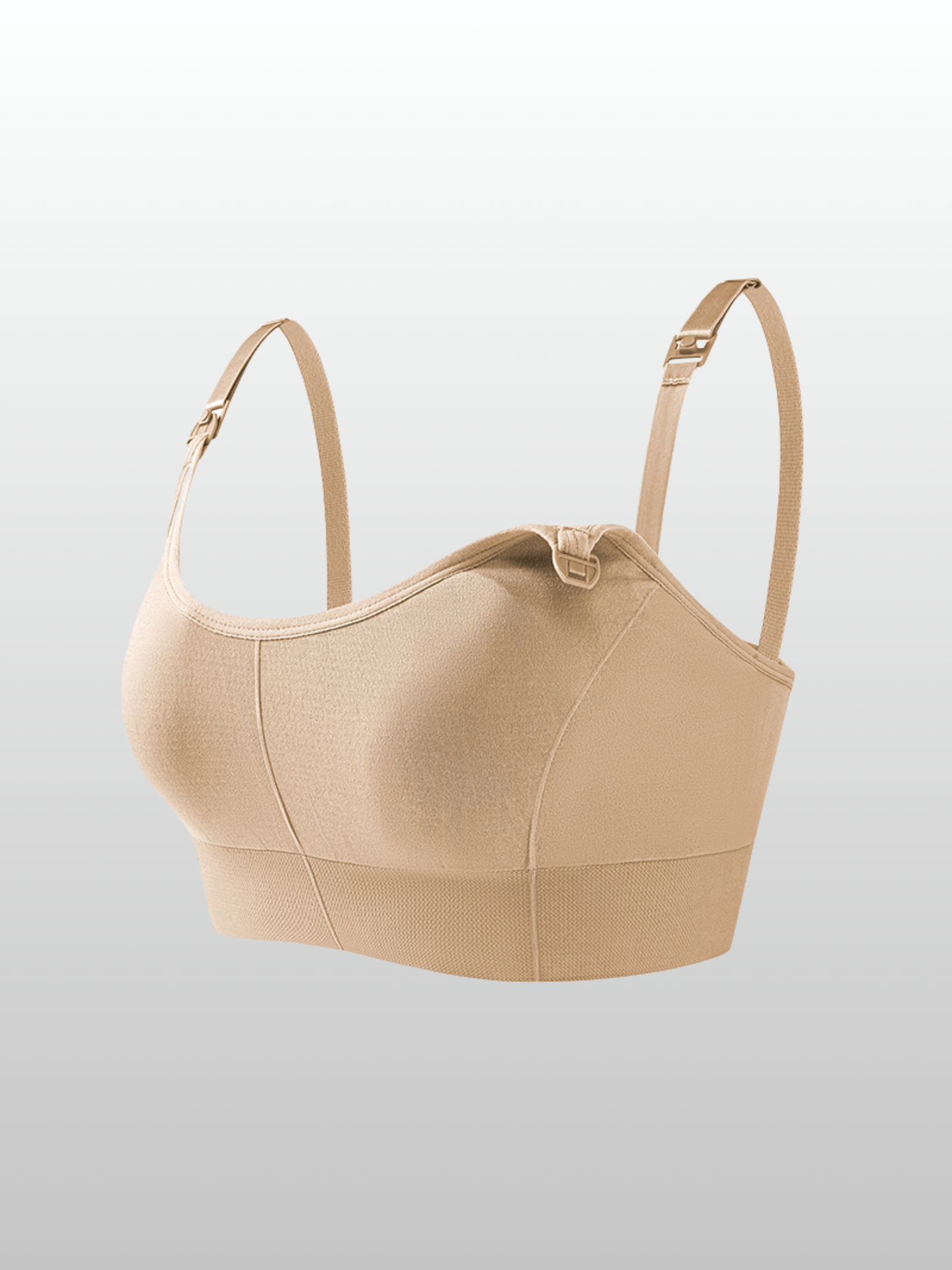 Nursing Bra, Seamless, Ribbed, Night Comfort, Pump-Friendly, Clip Closure, Wire-Free, Pregnancy Nursing