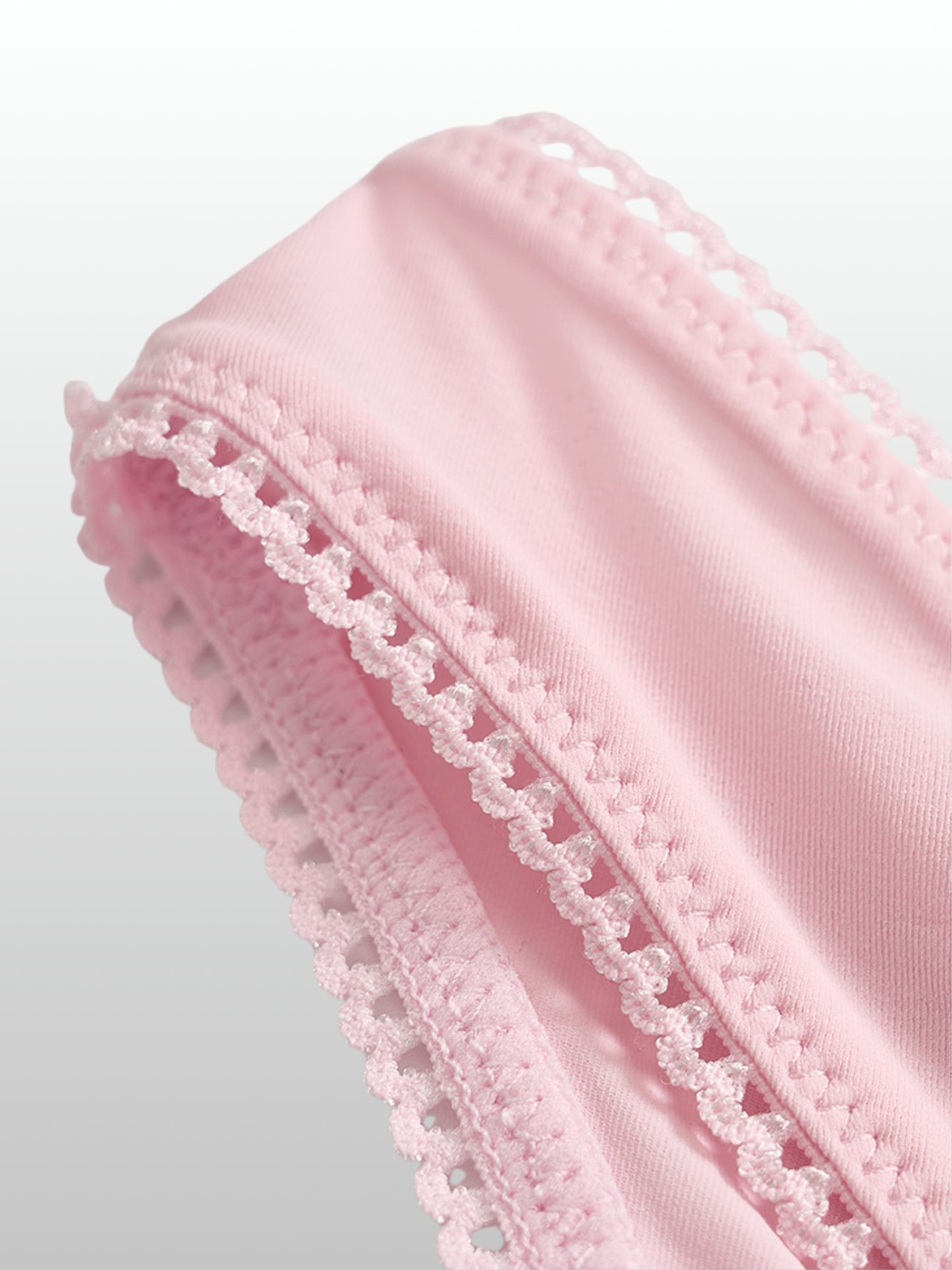 Umstandsslip mit Spitzenbesatz, Unterbauch-Schnitt, weich