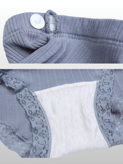 Umstandsmode, Umstands Slip, High Waist, Alle Trimester, Atmungsaktiv, Verstellbar, Auslaufsicher