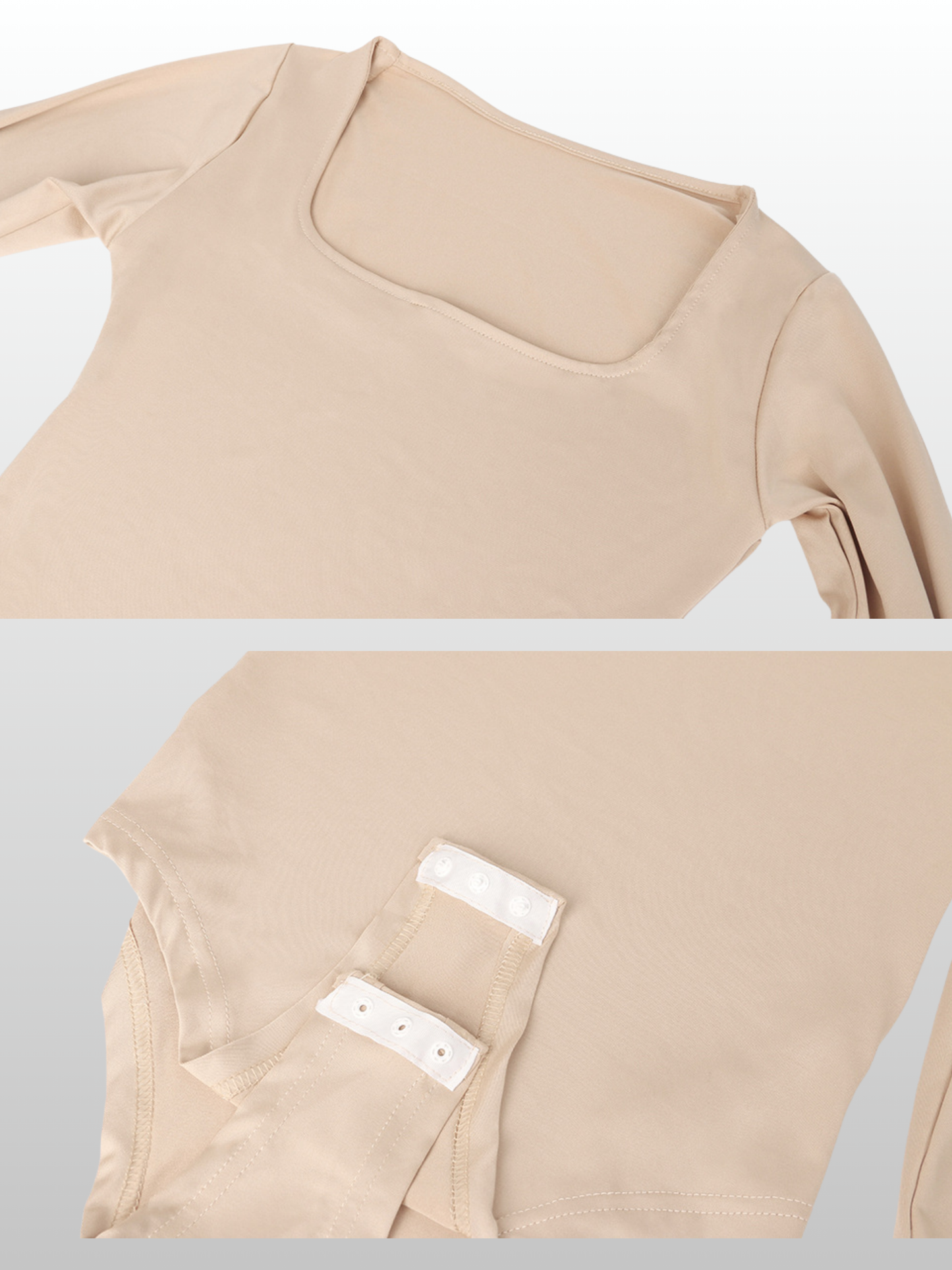 Shapewear Body langarm mit Bauchweg-Effekt, nahtlos