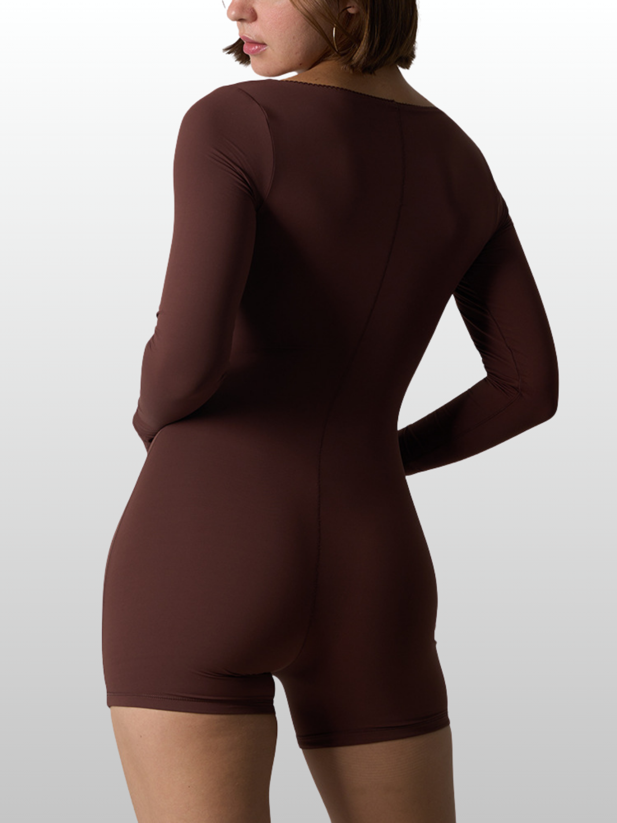 Umstandsmode, Jumpsuit, Langarm, Square Neck, Nahtlos, Stillfreundlich, Loungewear, Schwangerschaft