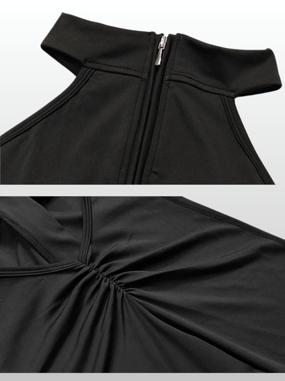 Jumpsuit Damen Neckholder, rückenfrei, figurformend