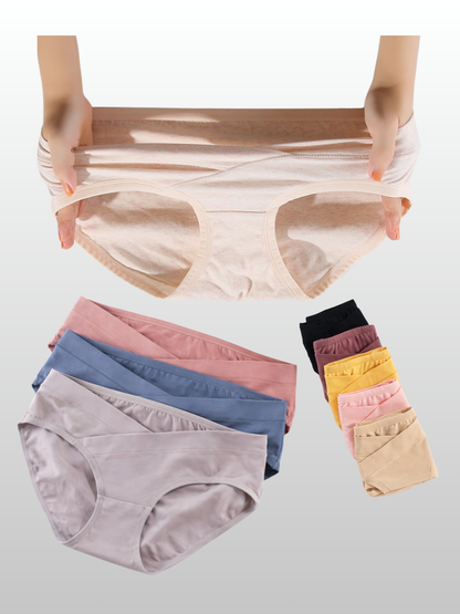 Maternity Panty, Under-Belly, Low-Waist, V-Cut, Cotton, Breathable, Pregnancy & Postpartum