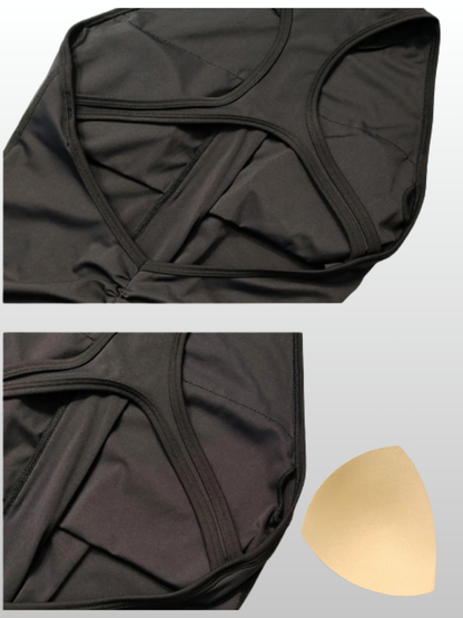 Jumpsuit Damen kurz, Racerback, figurformend, ärmellos