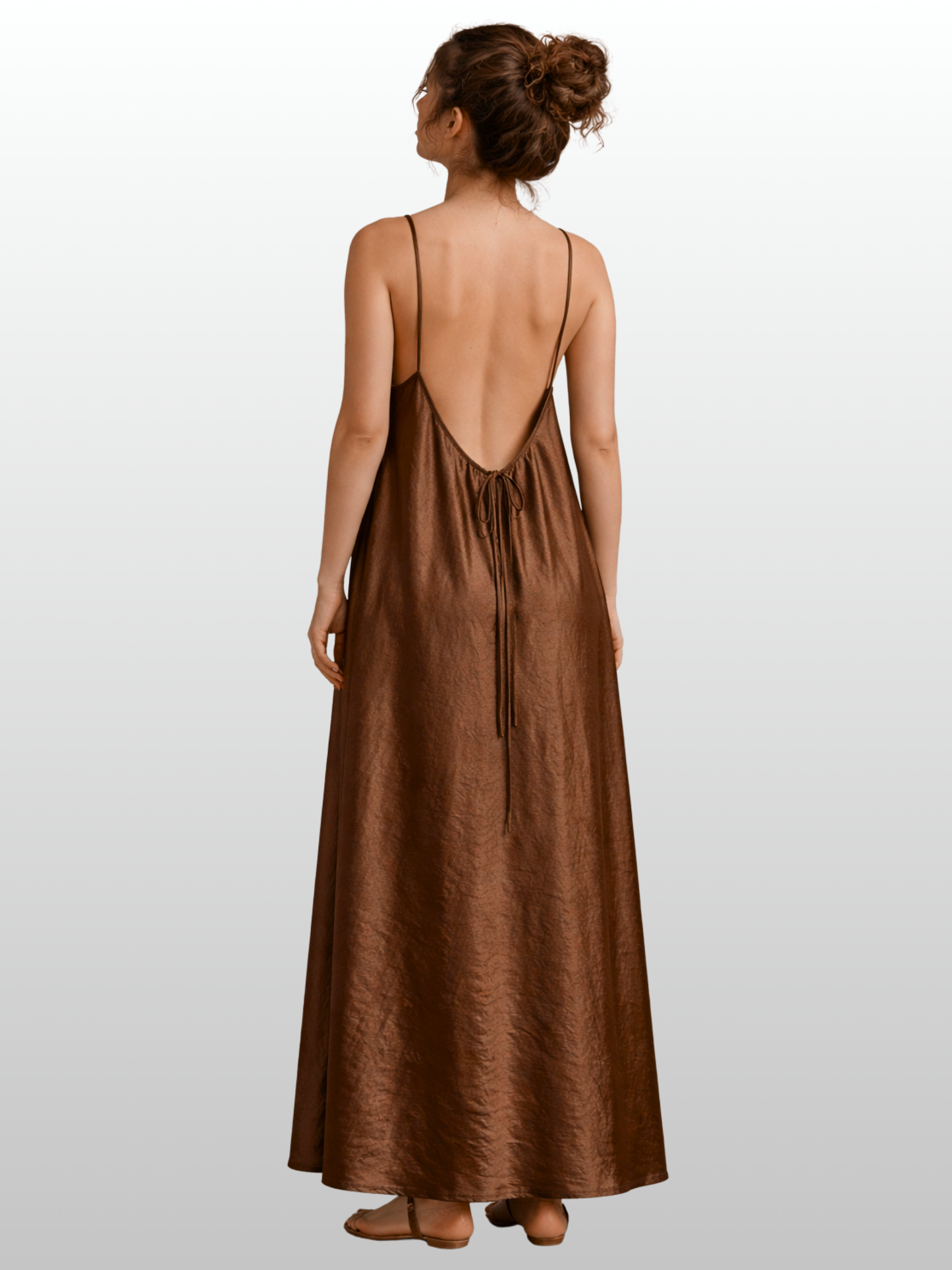 Maternity Dress, Open Back, Spaghetti Straps, Flowy