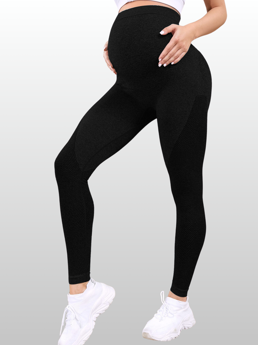 Pregnancy Leggings, Sports, Fitness, All-Trimester, High Waist, Breathable, Activewear