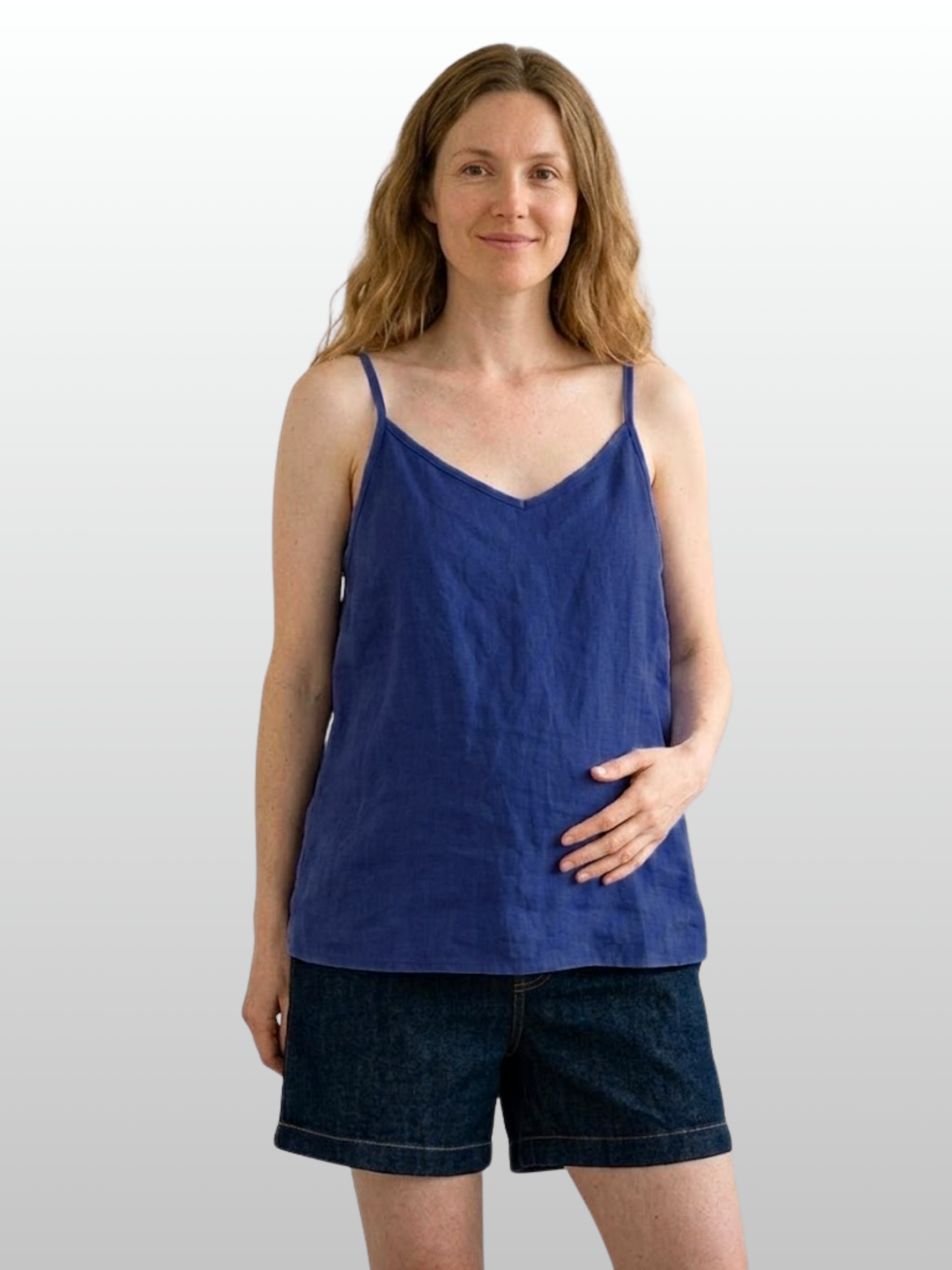 Maternity Tank Top, Sleeveless, Breathable, Summer, Loose Fit, All Trimesters, Nursing-Friendly