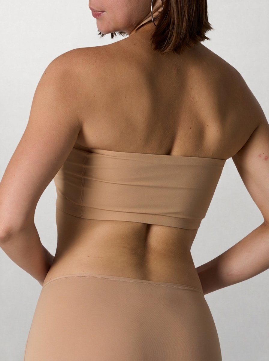 Bandeau Bra Strapless, Seamless, Wireless and Unpadded