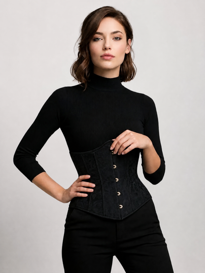 Corset Underbust in Brocade with 14 Bones