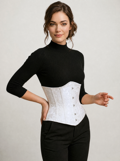 Corset Underbust in Brocade with 14 Bones