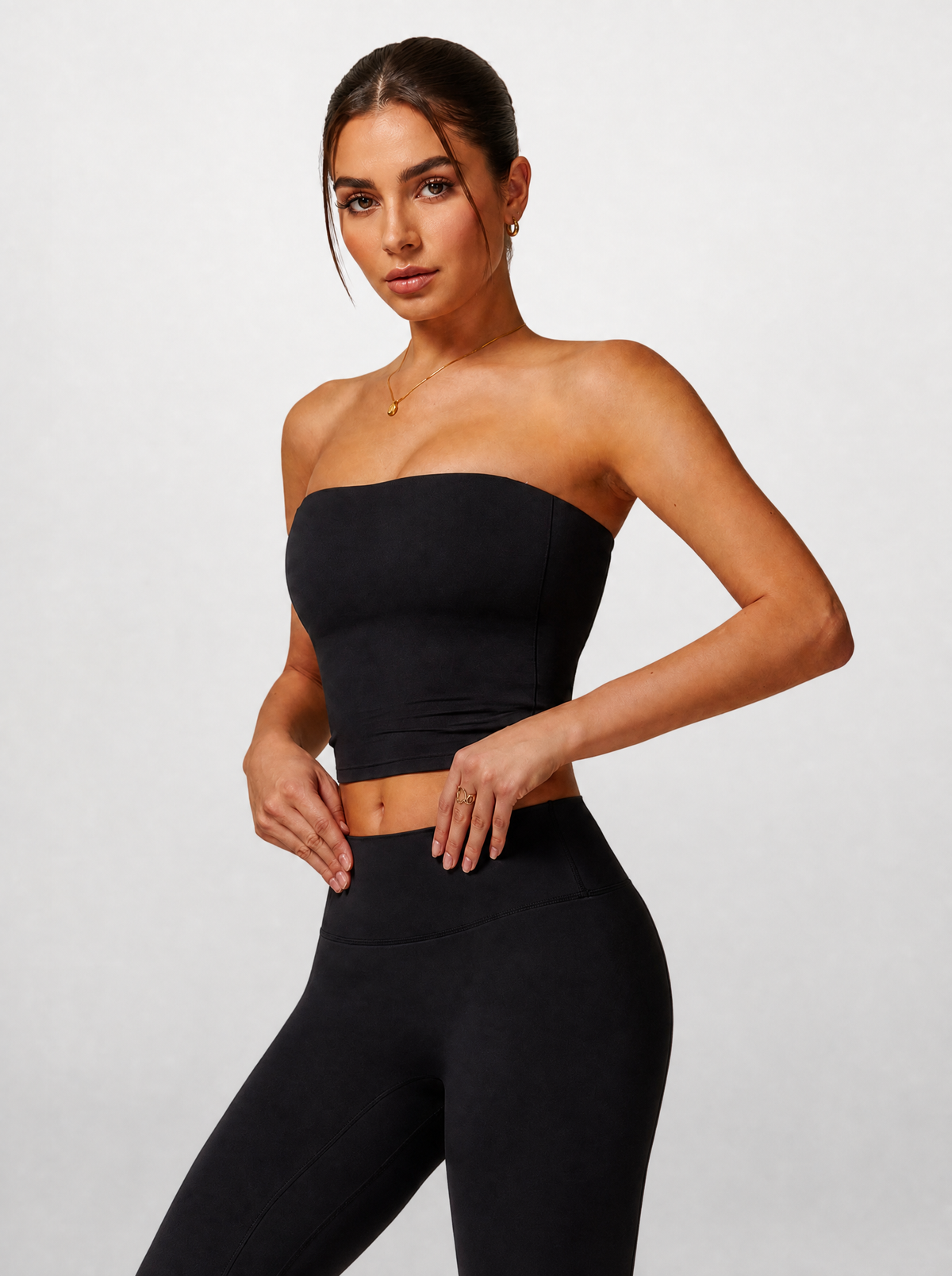Bandeau Top Longline Strapless Seamless with Removable Pads