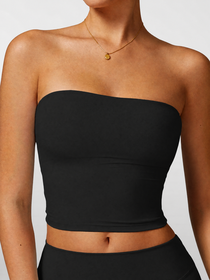 Bandeau Top Longline Strapless Seamless with Removable Pads