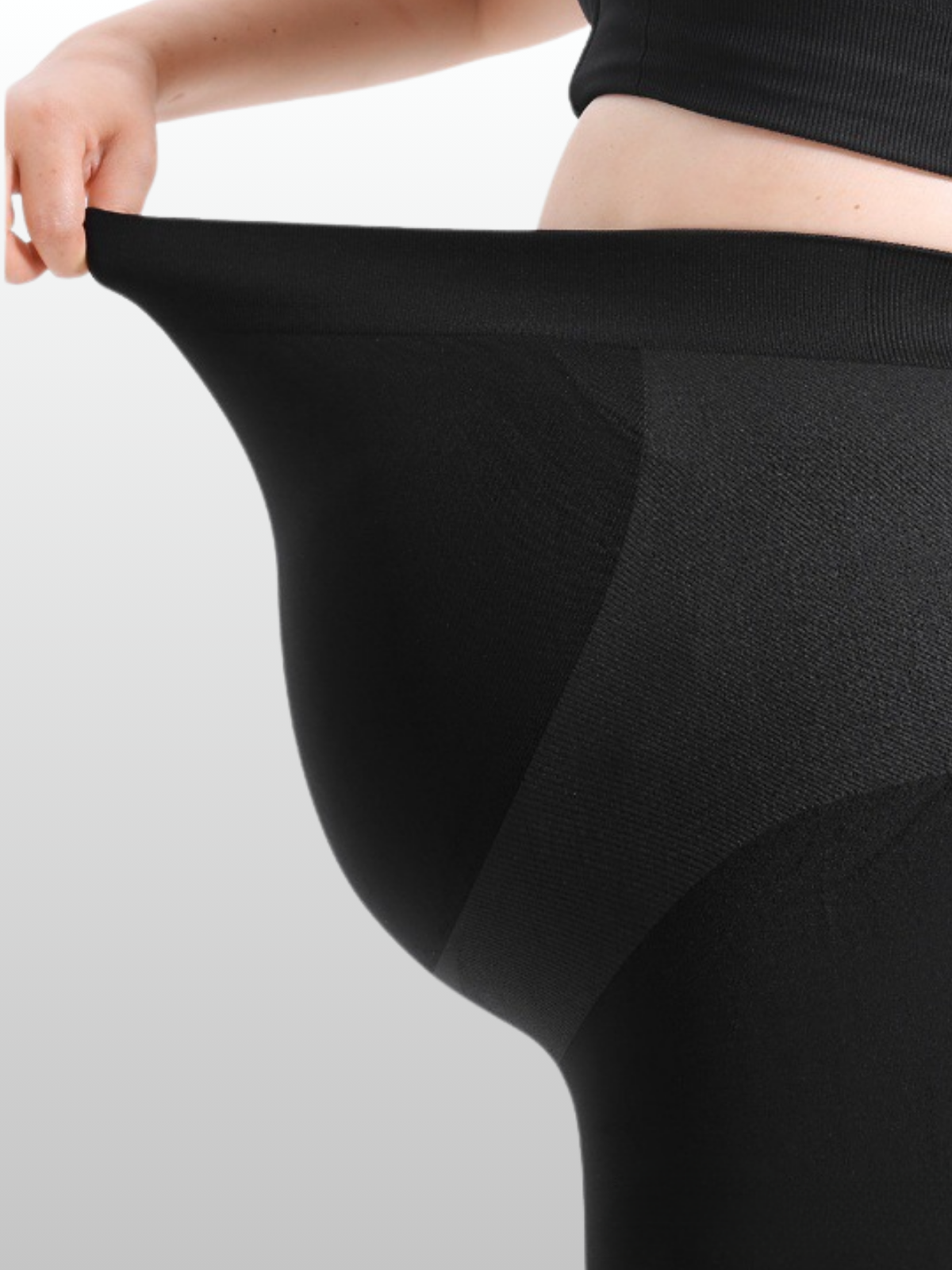 Umstandsleggings Plus Size, Volle Bauchabdeckung, All Trimester, Atmungsaktiv, Dehnbar