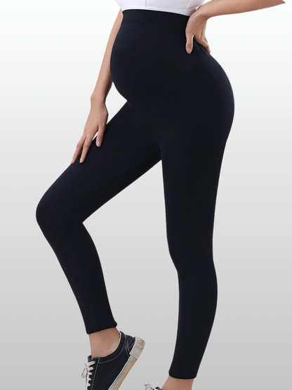 Umstandsleggings, High-Waist, Bauchstütze, Alle Trimester, Nahtlos