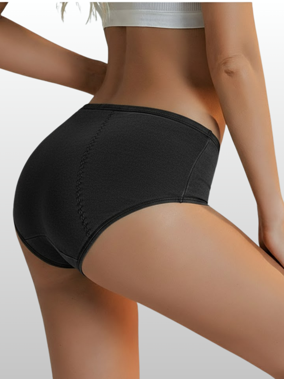 Periodenunterwäsche, Baumwolle, High-Waist, Auslaufsicher