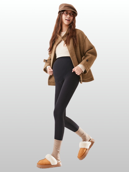 Umstandsleggings, Thermo, Fleece gefüttert, Winter, Schwangerschaft