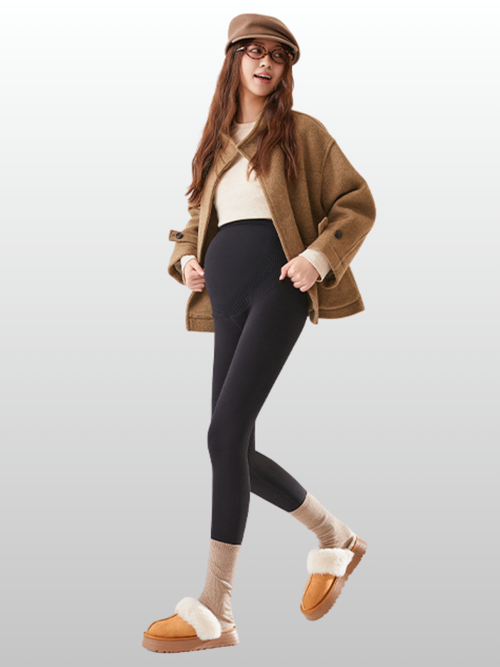 Umstandsleggings, Thermo, Fleece gefüttert, Winter, Schwangerschaft