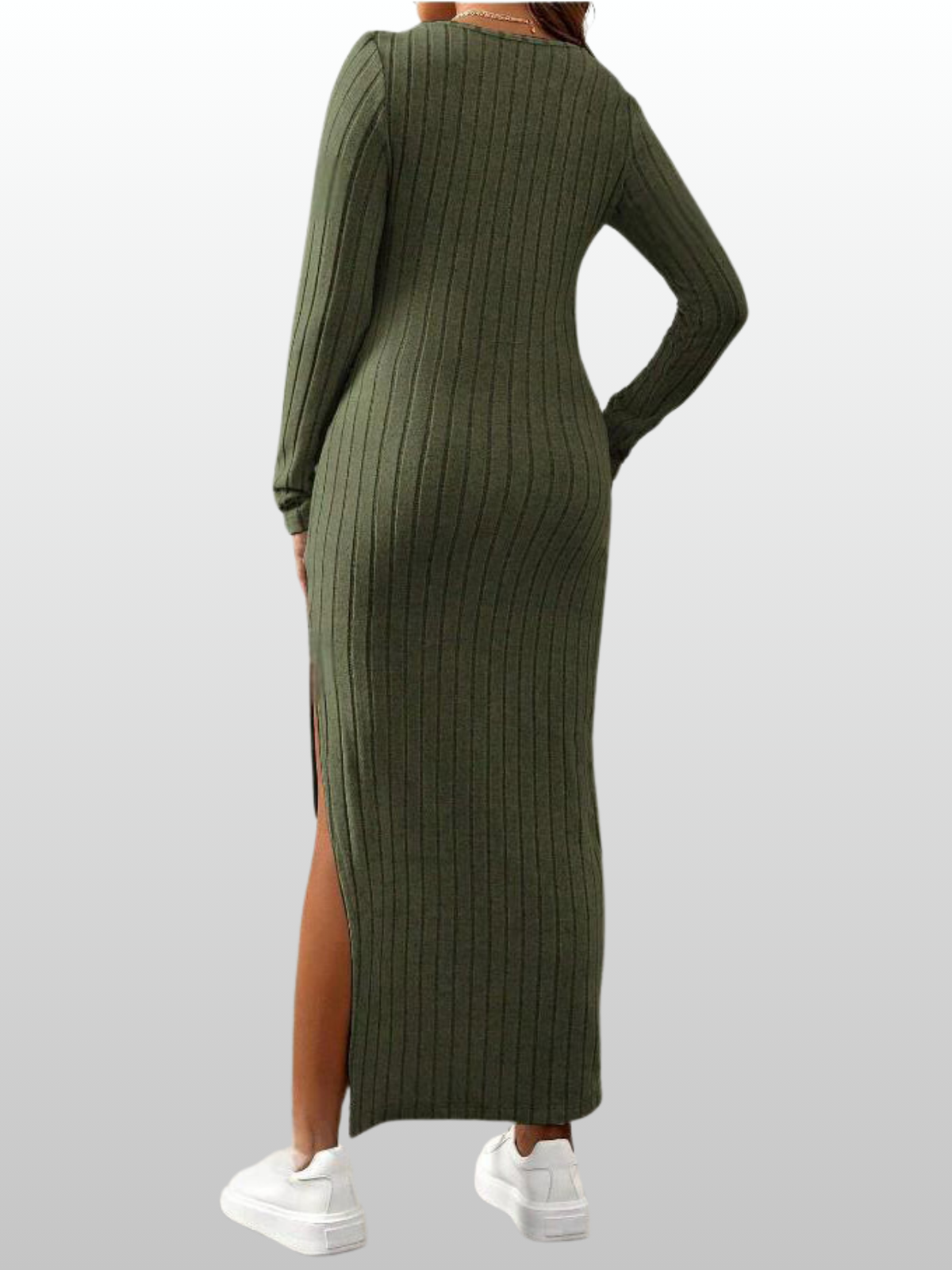 Umstandsmode, Umstandskleid Winter Strickkleid, Schwangerschaftskleid, Langarm, Rundhals, Figurbetont