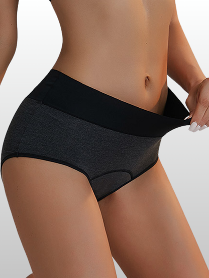 Periodenunterwäsche, Periodenslips, High-Waist, Auslaufsicher, Menstruationsslip, Starker-Flow, Overnight Schutz