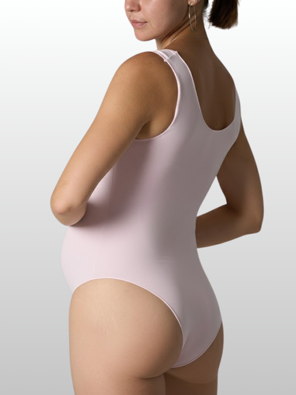 Umstandsmode, Schwangerschaft Body, Kurzarm, Nahtlos, mit Druckknopf