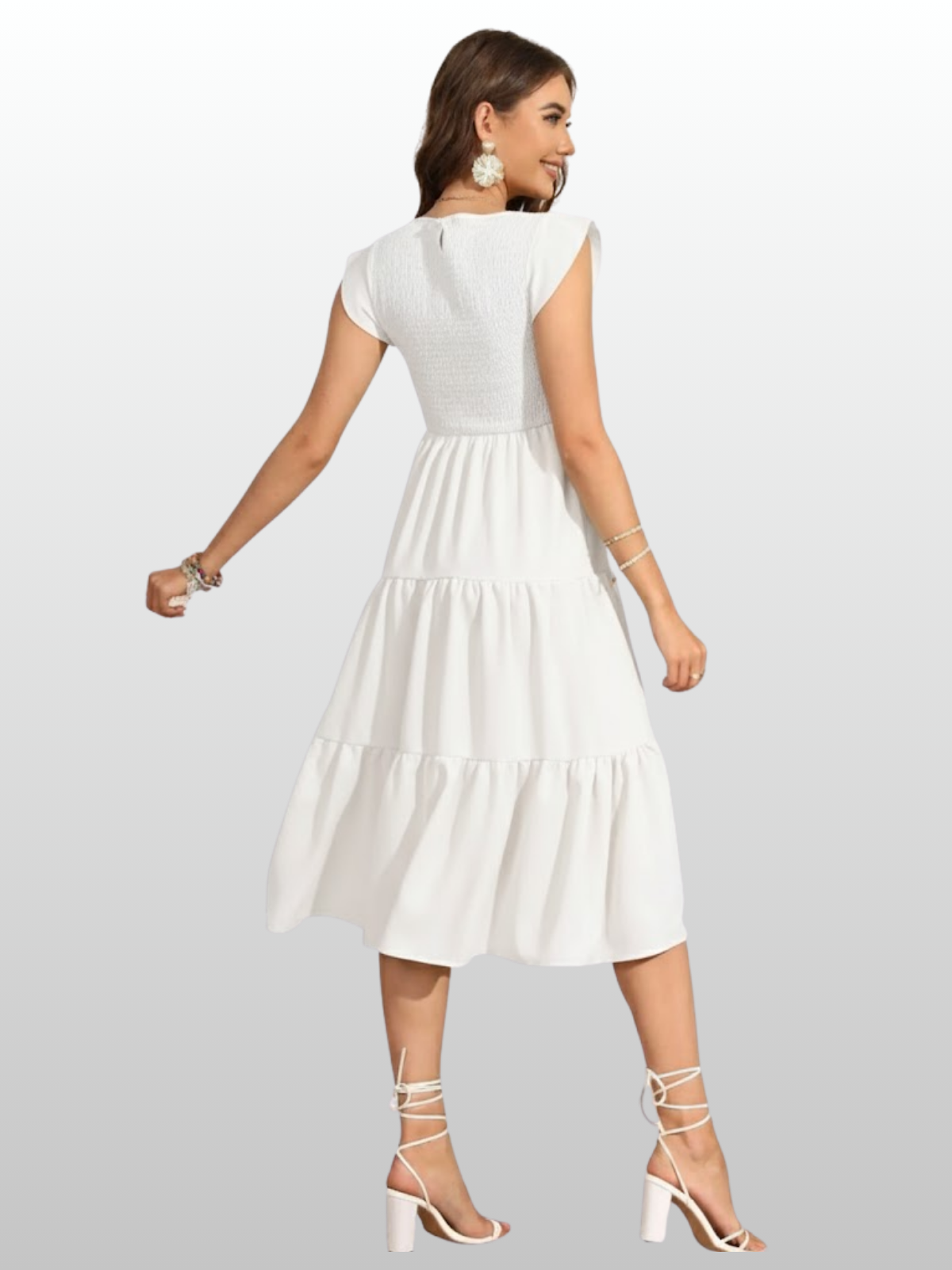 Umstandsmode, Umstandskleid, Rüschenkleid, Soft Strech, Ärmellos