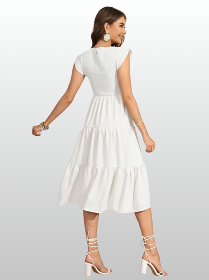 Umstandsmode, Umstandskleid, Rüschenkleid, Soft Strech, Ärmellos