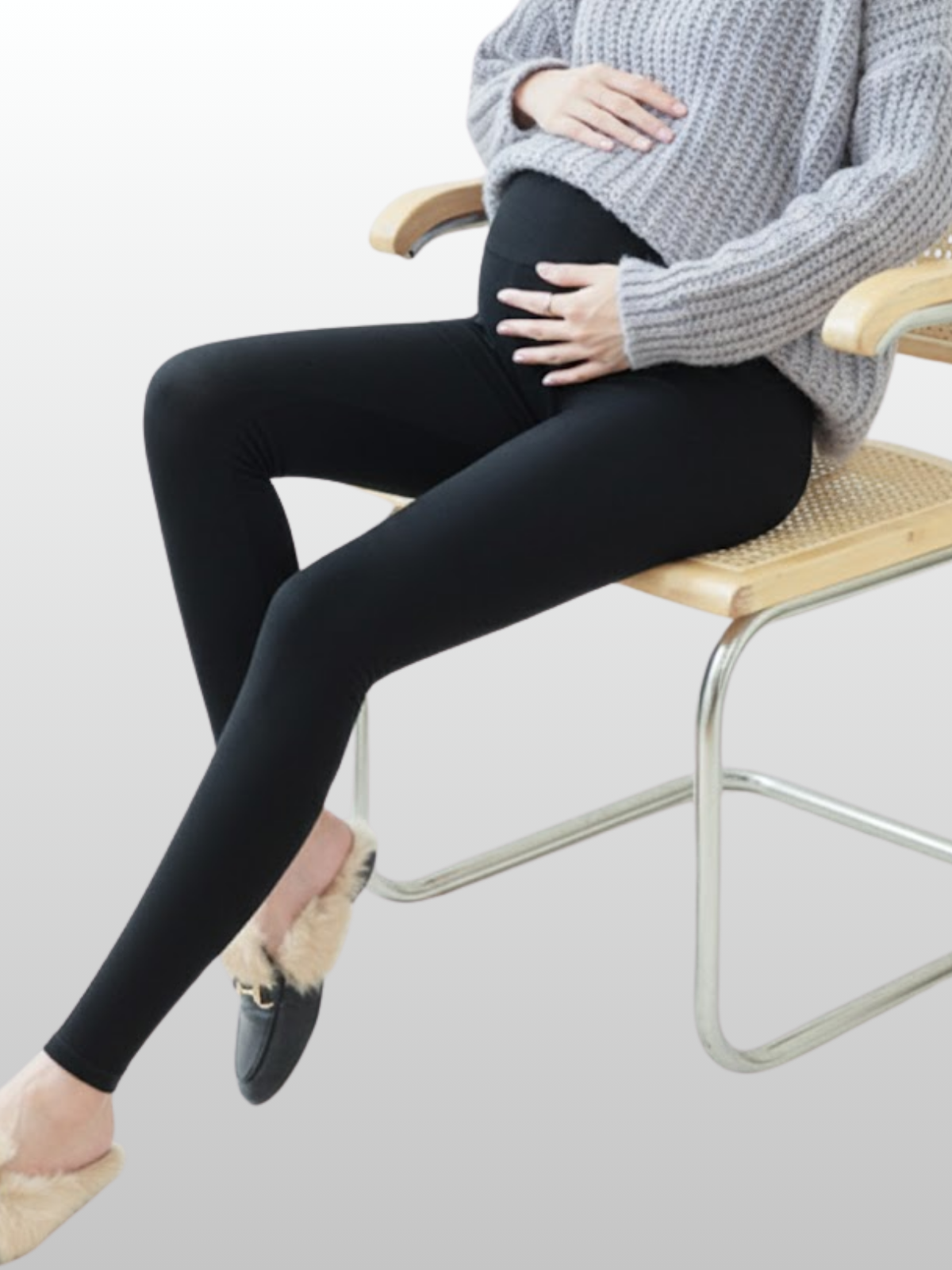 Umstandsmode, Winter Umstands Leggings, Thermo, Fleece Innenfutter, Schwangerschaftsleggings