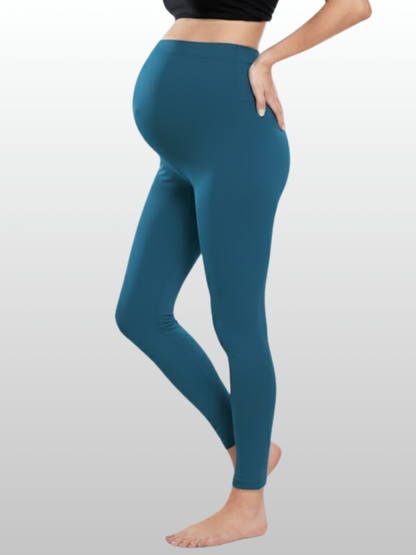 Umstandsmode, Schwangerschaftsleggings, All-Trimester, Dehnbar, Unterstützend, Sanfte Kompression, Atmungsaktiv