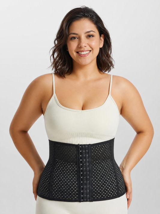 Postpartum Belly Binder After C-Section with Mesh Panel