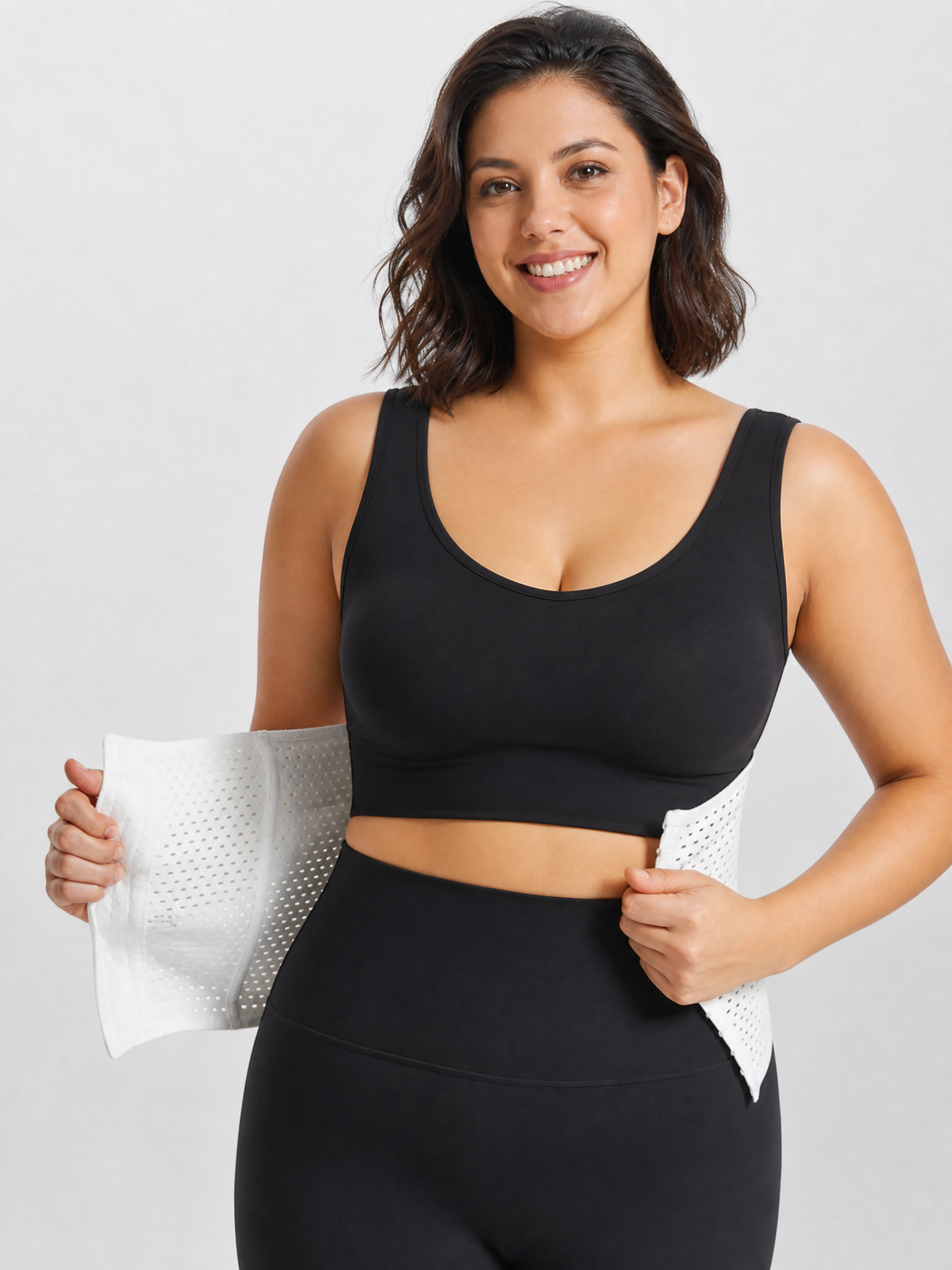 Postpartum Belly Binder After C-Section with Mesh Panel