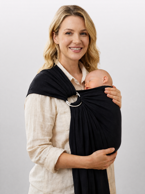 Baby Carrier Ring Sling for Newborns in Linen Cotton
