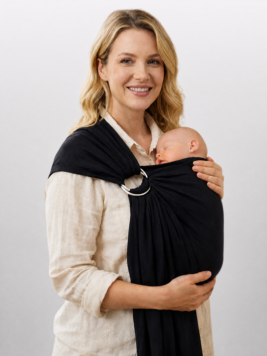 Baby Carrier Ring Sling for Newborns in Linen Cotton