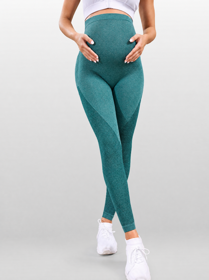 Maternity Leggings for Workout with Over the Belly Panel