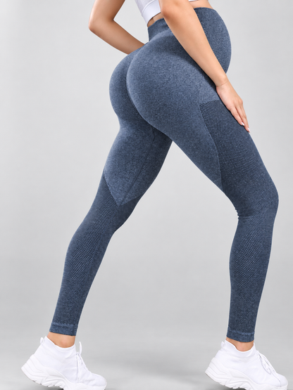 Maternity Leggings for Workout with Over the Belly Panel