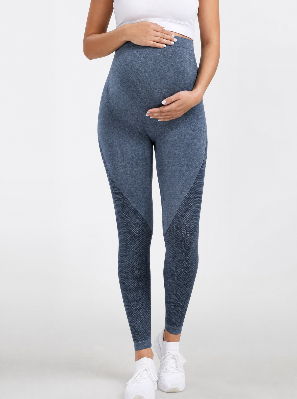 Maternity Leggings for Workout with Over the Belly Panel