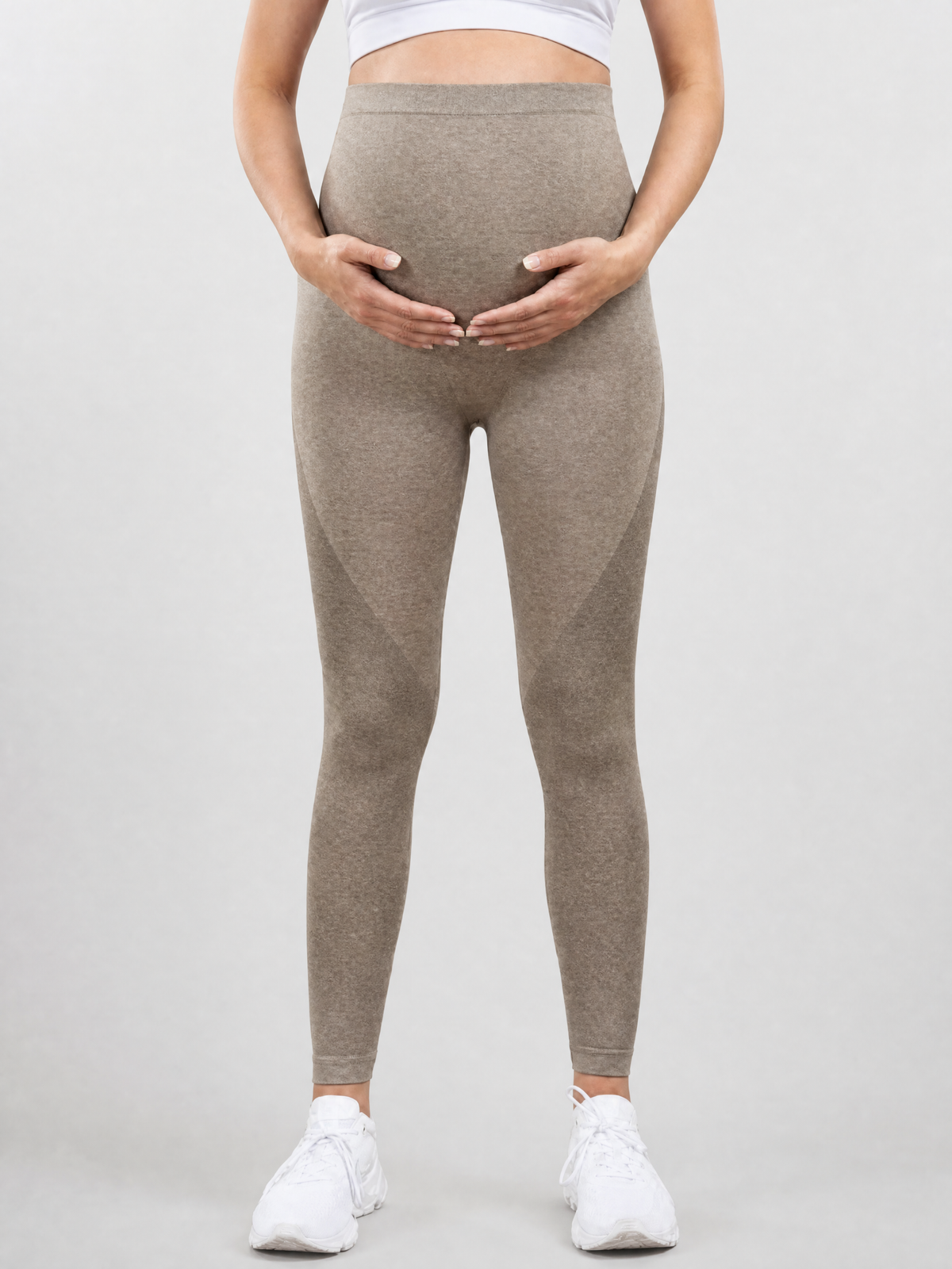 Maternity Leggings for Workout with Over the Belly Panel
