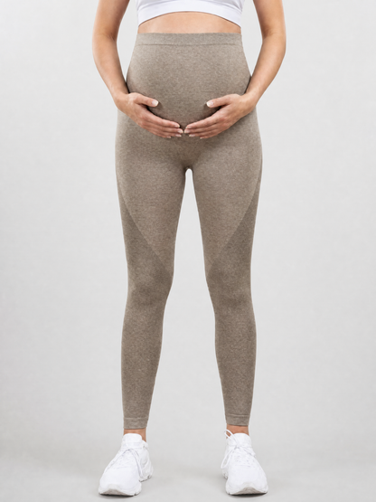 Maternity Leggings for Workout with Over the Belly Panel