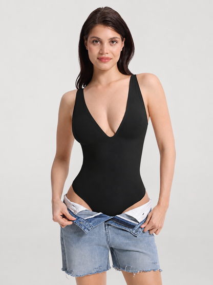 Shapewear Bodysuit Halter Neck with Waist Compression