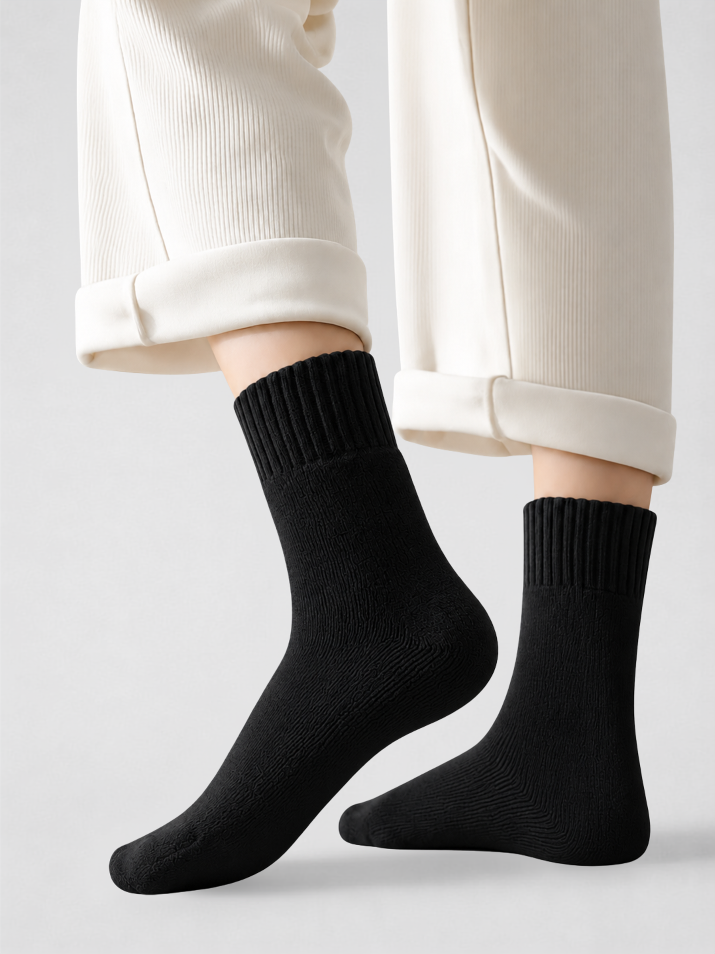 Thermosocken fleece-gefüttert, wärmend und weich, Schwangerschaft
