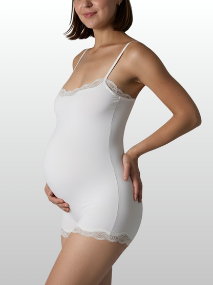 Maternity Bodysuit, Adjustable Spaghetti Straps, Stretchy, Breathable Maternity Body