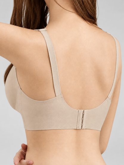 Nursing Bra Wireless Seamless with One Hand Clips and Pads